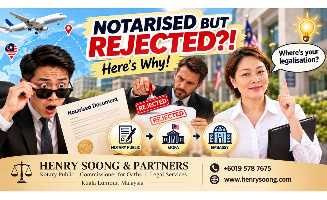 Notary Public & Document Legalisation in Malaysia: Avoid Overseas Document Rejection